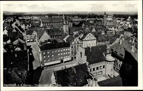 Ak Ingolstadt an der Donau Oberbayern, Blick vom Pfeifturm