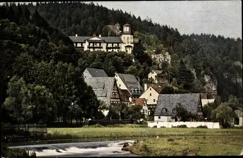 Ak Rupprechtstegen Hartenstein an der Pegnitz Mittelfranken, Blick vom Pegnitztal