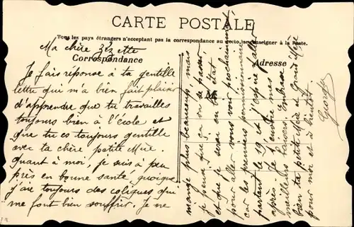 Handgemalt Ak Schwalbe mit Blumen im Schnabel