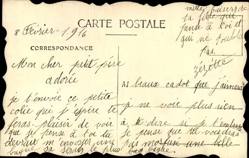 Handgemalt Ak Schwalbe mit Brief im Schnabel