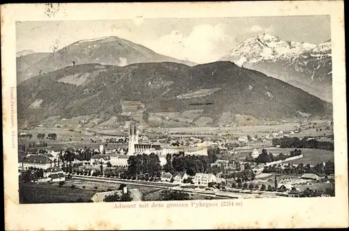 Ak Admont Steiermark, Ortsansicht, großer Pyhrgass