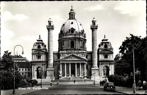 Ak Wien 4 Wieden, Karlskirche