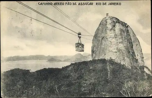 Ak Rio de Janeiro Brasilien, Caminho aereo fao de assucar rio de janeiro