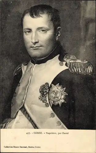 Künstler Ak David, Napoleon in Uniform, Portrait