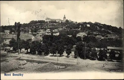 Ak Nové Benátky nad Jizerou Benatek Mittelböhmen, Gesamtansicht