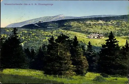 Ak Harrachov Harrachsdorf Riesengebirge Region Reichenberg, Wossecker Baude