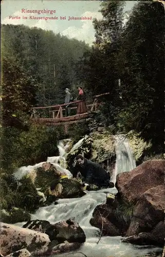 Ak Janské Lázně Johannisbad Region Königgrätz, Klausengrund