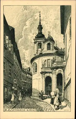 Künstler Ak Seidl, Praha Prag, Ansicht der Jesuitenkirche