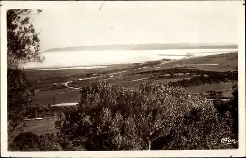 Ak Bizerte Tunesien, Hafeneinfahrt, Gesamtansicht