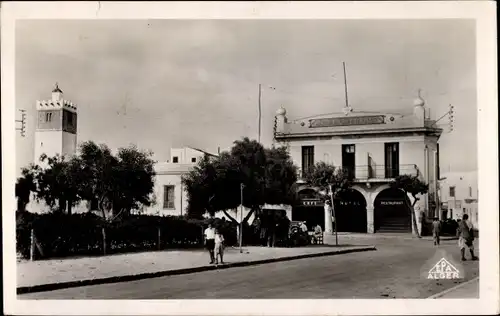 Ak Nabeul Tunesien, Hôtel de France und die Moschee