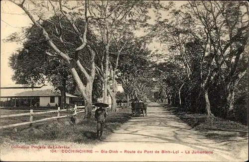 Ak Cochinchina Vietnam, Gia Dinh, Binh de Loi Bridge Road, La Jumenterie