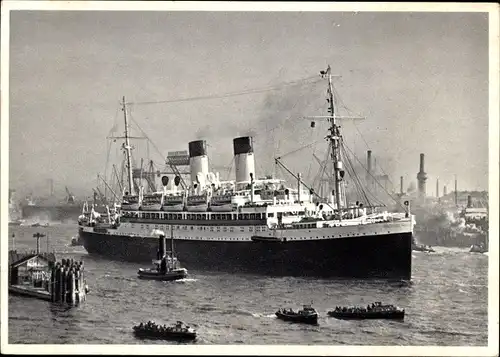 Ak HSDG Zweischrauben Motorschiff der Monte-Klasse im Hafen