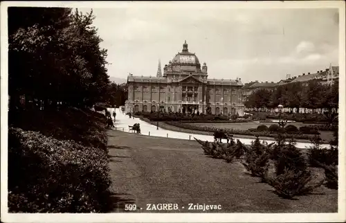 Ak Zagreb Kroatien, Zrinjevac