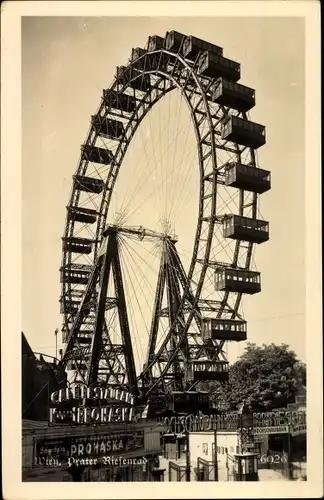 Ak Wien 2 Leopoldstadt, Prater, Riesenrad