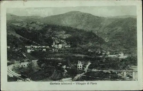 Ak Gorizia Görz Friuli Venezia Giulia, Villaggio di Plava, Panorama