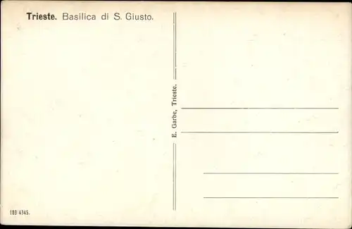 Ak Triest Trieste Friuli Venezia Giulia, S. Giusto Basilika