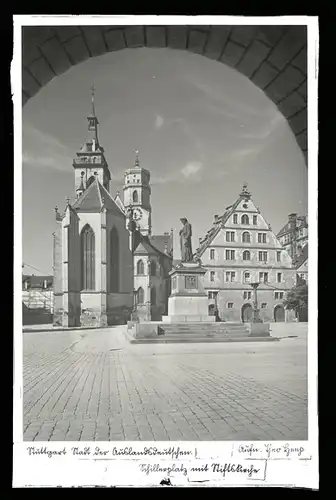 19 Glas Negative Stuttgart mit Original Kartons, verschiedene Stadtansichten