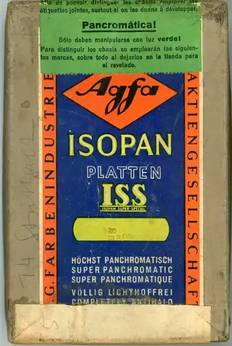 19 Glas Negative Stuttgart mit Original Kartons, verschiedene Stadtansichten