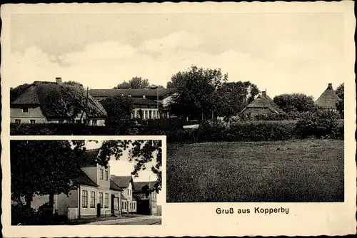 Ak Kopperby Kappeln an der Schlei, Ortsansicht