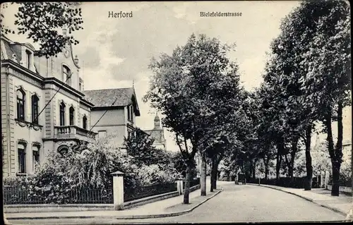 Ak Herford in Westfalen, Bielefelderstraße