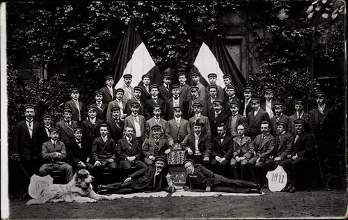 Studentika Foto Ak Hannover in Niedersachsen, Gruppenaufnahme von Studenten, 1911