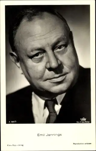 Ak Schauspieler Emil Jannings, Porträt