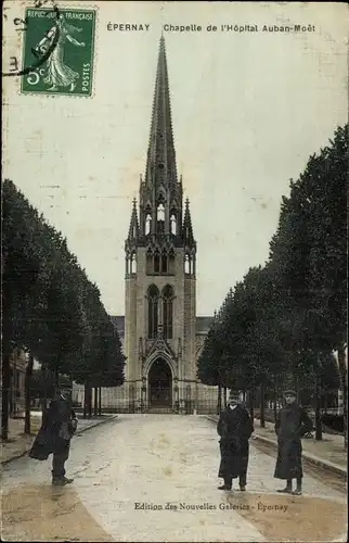 Ak Epernay Marne, Krankenhaus Auban-Moet, Kapelle