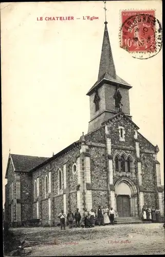 Ak Le Chatelier Marne, Kirche