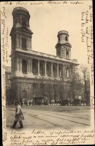 Ak Paris VI, Saint Sulpice