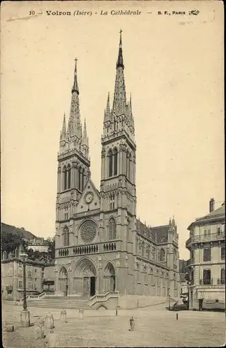 Ak Voiron Isère, Kathedrale
