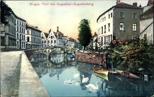 Ak Brügge in der Gironde, Pont des Augustins, des Cygnes