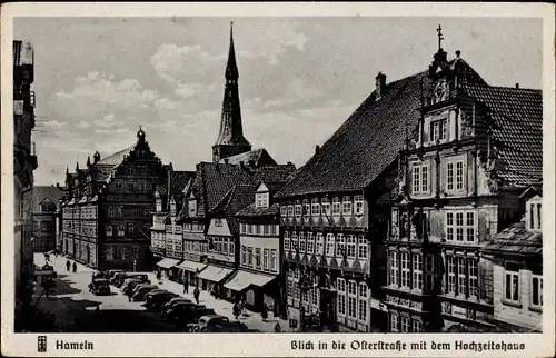 Ak Hameln a.d. Weser, Osterstraße, Hochzeitshaus