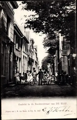 Ak De Rijp De Ryp Nordholland Niederlande, Blick in die Rechtstraat