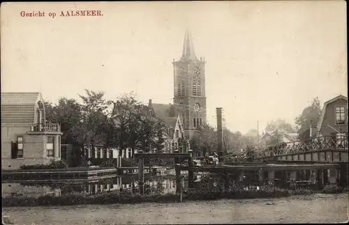 Ak Aalsmeer Nordholland Niederlande, Ortsansicht