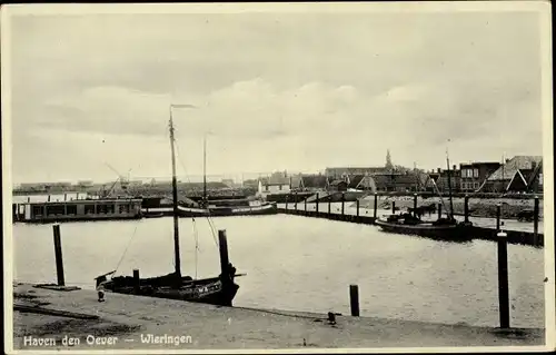 Ak Den Oever Wieringen Nordholland Niederlande, Hafen