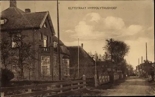 Ak Hyppolitushoef Hippolytushoef Wieringen Nordholland Niederlande, Elftstraat
