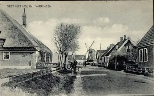 Ak Wieringen Nordholland, Gest, Molen