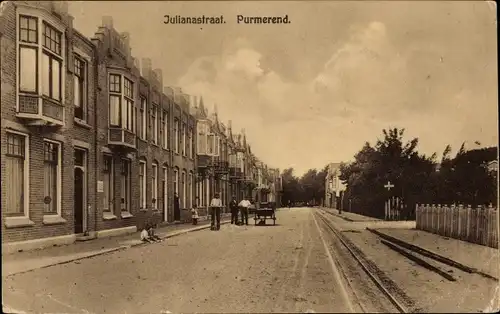 Ak Purmerend Nordholland Niederlande, Julianastraat