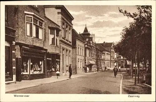 Ak Wormerveer Nordholland Niederlande, Zaanweg