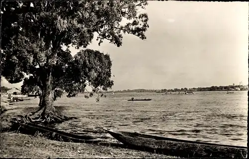 AK Kongo-Belgien DR Kongo Zaire, Blick auf den Fluss