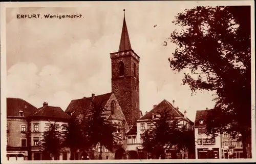 Ak Erfurt in Thüringen, Wenigemarkt, Kirche