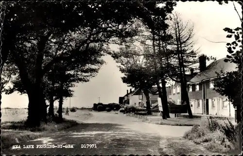 Ak Worthing West Sussex England, Lane Ferring by Sea