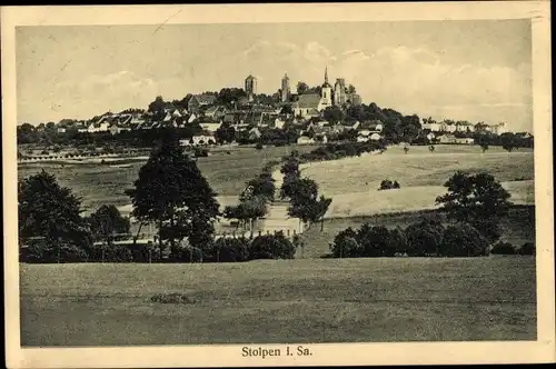 Ak Stolpen in Sachsen, Panorama