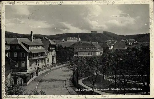 Ak Bad Dürrheim im Schwarzwald, Straße zur Hirschhalde