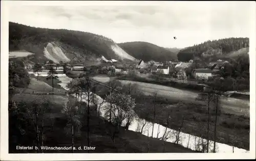 Ak Wünschendorf an der Elster, Elstertal