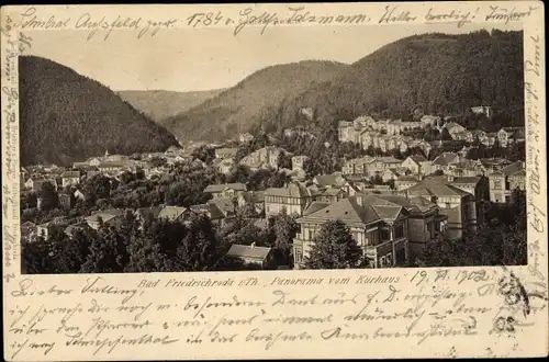 Ak Friedrichroda im Thüringer Wald, Blick vom Kurhaus