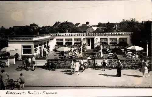 Ak Elsterwerda in Brandenburg, Berliner Eispalast, Terrasse