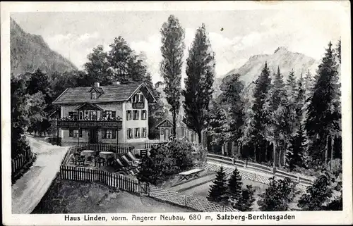 Ak Salzberg Berchtesgaden in Oberbayern, Haus Linden