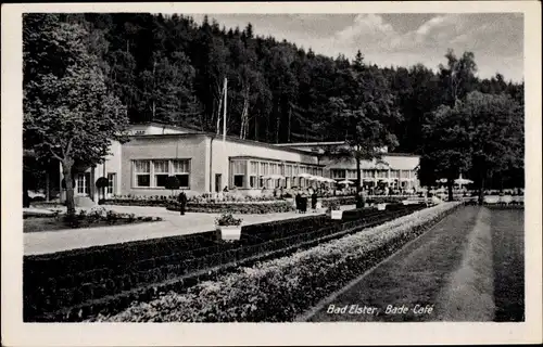Ak Bad Elster im Vogtland, Bade Cafe