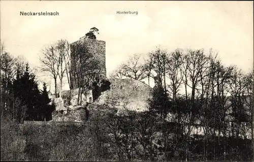 Ak Neckarsteinach in Hessen, Hinterburg